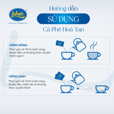 Cà phê sữa hòa tan 3in1 Lekofe 100% cà phê nguyên chất đậm vị cà phê thơm vị sữa Hộp 16 gói 288g