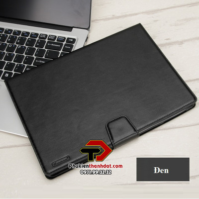 Bao da dạng ví cho SamSung Galaxy Tab A9+ Plus SM-X210, SM-X215, SM-X216 hiệu Hanman có quai cài - Hàng chính hãng