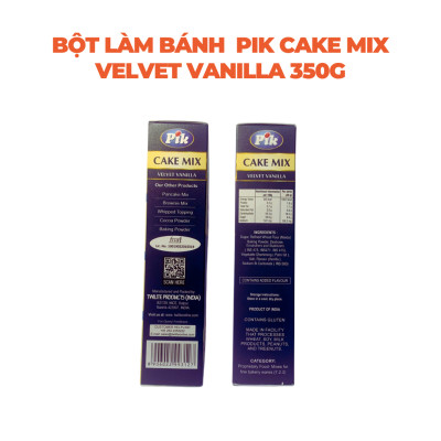 Bột làm bánh PIK CAKE MIX VELVET VANILLA 350G