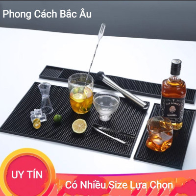 Thảm Lót Ly Cốc Cao Su Quầy Bar Cho Nhà Hàng Khách Sạn