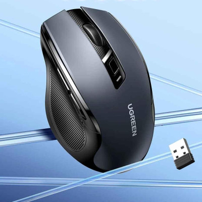 Ugreen UG90855MU006TK 4000dpi 2.4Ghz Bluetooth Chuột không dây + Bluetooth Ergonomic Mouse không kèm pin AA - HÀNG CHÍNH HÃNG