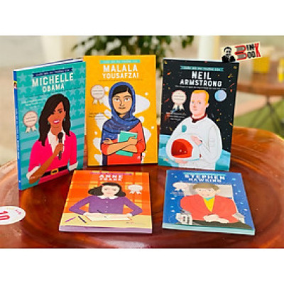 (Combo 5 cuốn DANH NHÂN ĐƯƠNG ĐẠI – Cuộc Đời Phi Thường Của Stephen Hawking – Cuộc Đời Phi Thường Của Anne frank – Cuộc Đời Phi Thường Của Malala Yousafzal - Cuộc Đời Phi Thường Của Michelle Obama -  Cuộc Đời Phi Thường Của Neil Armstrong