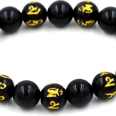 Vòng tay chuỗi hạt thạch anh đen 10 ly MSA102