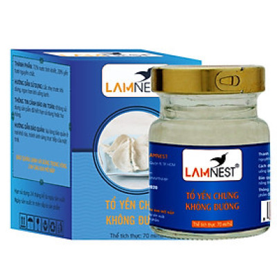 TỔ YẾN CHƯNG KHÔNG ĐƯỜNG - YẾN SÀO LAMNEST