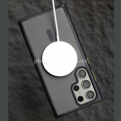 Ốp lưng nhám sạc từ tính cho Samsung Galaxy S25 Ultra | S24 Ultra hiệu Likgus PC Ultra-thin Frosted Magnetic Case - mặt lưng nhám mờ chống bám bẩn, gờ bảo vệ Camera 0.5mm - Hàng chính hãng