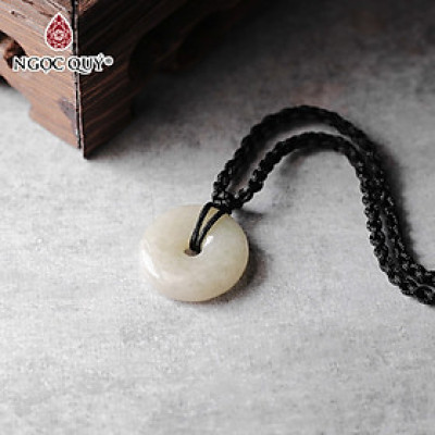 Mặt dây chuyền đồng điếu đá cẩm thạch dầu mệnh hỏa, mộc - Ngọc Quý Gemstones