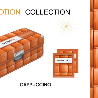 Combo 5 Gói Cà Phê Cappuccino Vị Hạt Phỉ Với Nhân Sâm Trắng Thượng hạng COFFEECELL (5 gói x 15g) - Hương thơm nhẹ nhàng, Vị cà phê đậm đà, Bọt sữa bồng bềnh - Hàng Chính Hãng