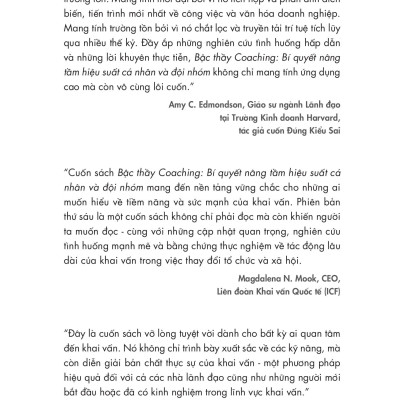 Sách - Bậc Thầy Coaching - Bí Quyết Nâng Tầm Hiệu Suất Cá Nhân Và Đội Nhóm