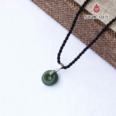 Mặt dây chuyền voi nhỏ ngọc bích hợp mệnh mộc, mệnh hỏa - Ngọc Quý Gemstones