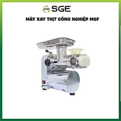 Máy Xay Thịt Công Nghiệp MGF. Xay, Cắt Đa Năng Cùng Lúc Với Nhiều Loại Đầu Cắt Thay Thế. Sử Dụng Đa Chế Độ. Tiết Kiệm Điện, Dùng 24/7, Tốc Độ Xay Cắt Nhanh. Hàng Nhập Khẩu Chính Hãng SGE Thái Lan