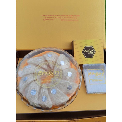 Tổ yến Hồng tinh chế nguyên sợi Đảo Yến Phú Quốc - Yến sào nguyên chất tinh chế (100gr)/ sạch lông - Tăng cường sức đề kháng - Bổ khí dưỡng nhan - Tăng cường sinh lực nam nữ - Phục hồi sau sinh