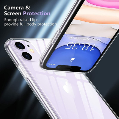 Ốp lưng chống sốc trong suốt cho iPhone 11 Pro Max (6.5 inch) hiệu Memumi Glitter siêu mỏng 1.5mm độ trong tuyệt đối, chống trầy xước, chống ố vàng, tản nhiệt tốt - hàng nhập khẩu