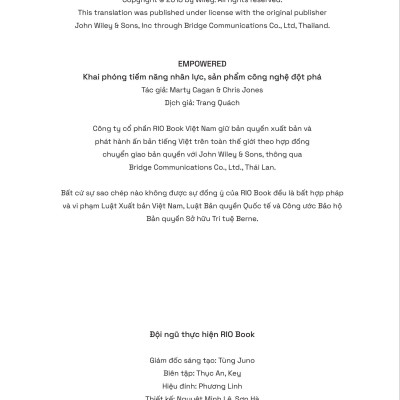 Empowered - Khai Phóng Tiềm Năng Nhân Lực, Sản Phẩm Công Nghệ Đột Phá