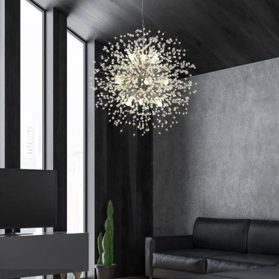 ĐÈN THẢ TRẦN PHA LÊ / ĐÈN THÔNG TẦNG TRANG TRÍ PHÒNG KHÁCH / PHÒNG NGỦ / CẦU THANG / KHÔNG GIAN SANG TRỌNG AZP-71 phong cách đương đại, hàng nhập khẩu AZP