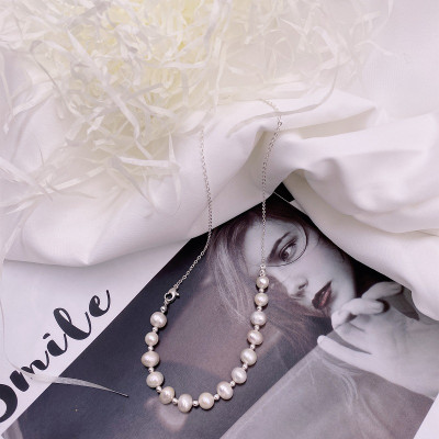 Dây chuyền vòng cổ mix hạt châu bất đối xứng nhiều kiểu đeo cá tính thanh lịch