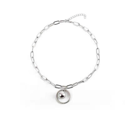 Dây chuyền vòng cổ quả tròn punk rock nam nữ