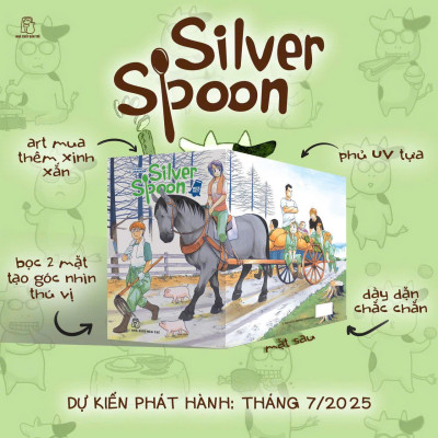 Sách - Boxset Manga - Silver Spoon: Tập 1 - 15 (Hộp 15 Cuốn) - Tặng Kèm Shikishi Có In Chữ Viết Độc Quyền Của Tác Giả Dành Cho Độc Giả Việt Nam