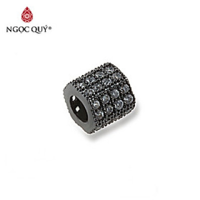 Charm trụ lục giác đính đá - Ngọc Quý Gemstones