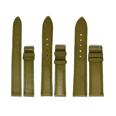 HJ8123-24-25 - Dây đồng hồ Huy Hoàng da bò size 16, 18, 20 màu rêu, xám, xanh da