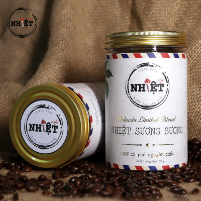 250 gr Cà phê Robusta nguyên chất 100% pha máy, pha phin vị đắng đầm hậu ngọt thơm nồng từ Nhiệt Cafe