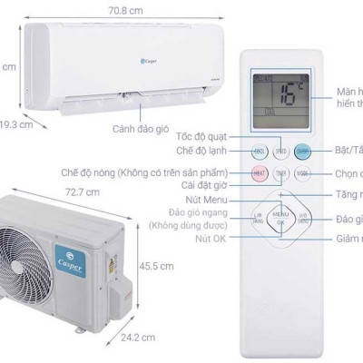 Máy Lạnh Casper Inverter 1.5hp TC-12IS36-Hàng chính hãng