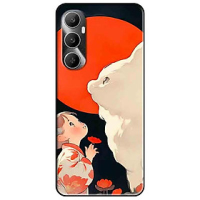 Ốp lưng cho Realme 9i - 10 - C20 - C67 - C65 4G - C11 2021 - Poco X6 5G - Thỏ Và Bé - Hàng Chính Hãng