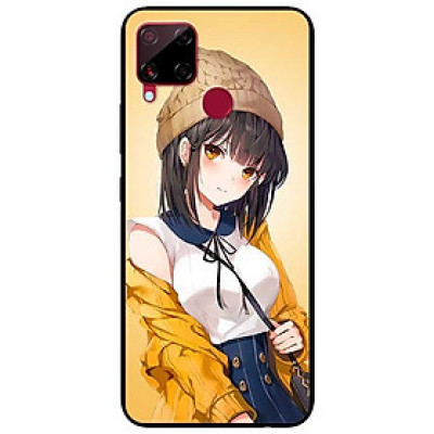 Ốp lưng dành cho Realme C15 mẫu Cô Gái Áo Vàng