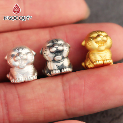 Cham bạc hình hổ xỏ ngang - Ngọc Quý Gemstones