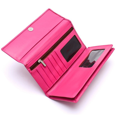 Ví Nữ Huy Hoàng HT3128 (9.5 x 19 cm) - Hồng