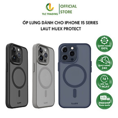 Ốp lưng dành cho iPhone 15 Pro Max LAUT Huex Protect - hàng chính hãng