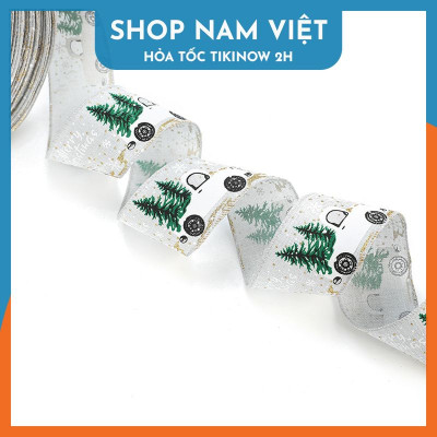 2 Mét Dây Ruy Băng Vải Trang Trí Giáng Sinh