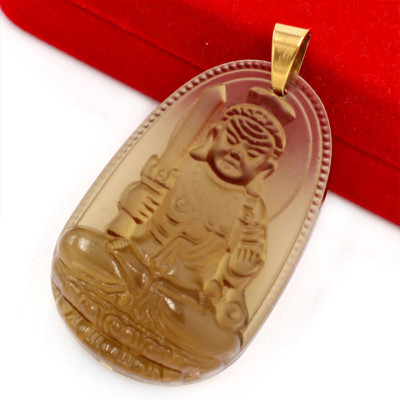 Mặt Phật - Bất Động Minh Vương - Đá Obsidian 3cm MPOB1 - tuổi Dậu