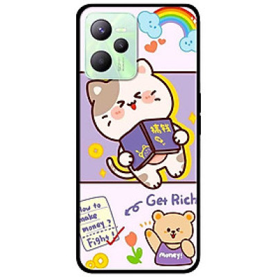 Ốp lưng dành cho Realme C35 - Realme Narzo 50A Prime mẫu Mèo Giàu