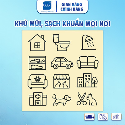 Chai Xịt Khử Mùi Sạch Khuẩn Cho Mèo Bioion Pets Pounce for Cat 500ml - Hương Sakura