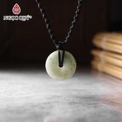 Mặt dây chuyền đồng điếu đá cẩm thạch nước ngọc mệnh hỏa, mộc - Ngọc Quý Gemstones