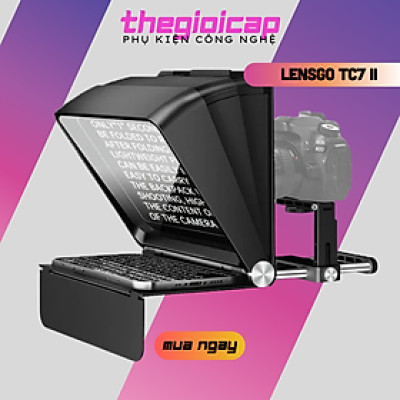 Lensgo TC7 II - Máy Nhắc Chữ 10 Inch Sử Dụng Điều Khiển Từ Xa Bluetooth Dành Cho Điện Thoại, Máy Ảnh - Hàng Nhập Khẩu