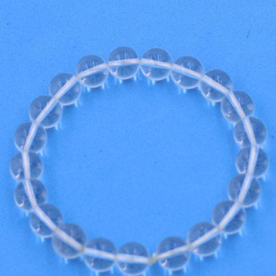 Chuỗi đeo tay Đá Pha Lê Trắng 8 ly 21 hạt - hợp mệnh Kim, mệnh Thủy