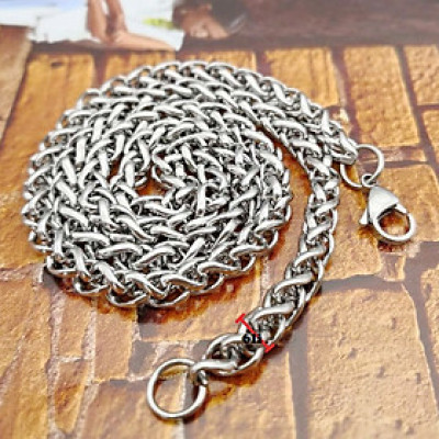 Bộ Dây Chuyền Nam Nữ inox kiểu Xích Lặc, Phong cách Châu Mỹ, Kèm hộp đựng lót nỉ.