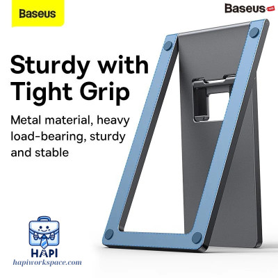 Đế tản nhiệt kim loại hàng chính hãng Baseus BS-LVN023-2P-GY nhỏ gọn nhất, chất liệu cao cấp