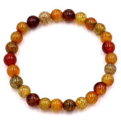 Chuỗi tay đá vân rồng 6 ly 26 hạt