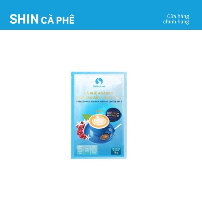 Cà phê hòa tan Arabica sấy lạnh 2 in 1 - SHIN Cà Phê - Hộp 10 gói
