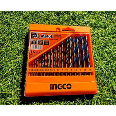 BỘ MŨI KHOAN KIM LOẠI 19 CHI TIẾT INGCO AKDB1195 - HÀNG CHÍNH HÃNG