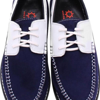 Giày Mọi Nam Huy Hoàng HT7168 - Trắng Phối Xanh