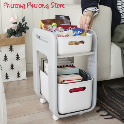 TỦ KỆ ĐỂ ĐỒ HÀN QUỐC ĐA NĂNG CÓ BÁNH XE NGĂN KÉO TRƯỢT CAO CẤP