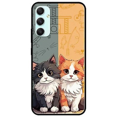 Ốp lưng cho Samsung A16 - A06 - A23 - A32 4G - A52 - M33 - Hai Bé Mèo - Hàng Chính Hãng