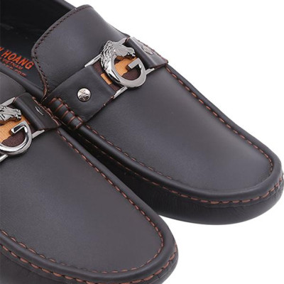 Giày Mọi Nam Đế Âm Đính G Huy Hoàng HT7771 - Nâu Đất