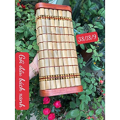 Gối đầu mát xa bằng gỗ bách xanh cao cấp kt 38×18×9cm 