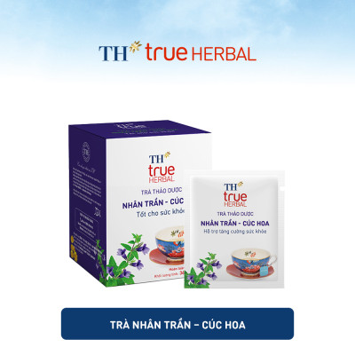 Bộ 2 hộp trà thảo dược TH true HERBAL Nhân trần – Cúc hoa & Trà Lạc tiên – Tâm sen (40 gói)