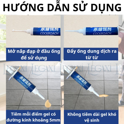Gel Diệt Gián, Kiến Dạng Ống An Toàn Cho Gia Đình, Có Mùi Thơm Dễ Chịu Cho Nhà Ở, Văn Phòng Legaxi