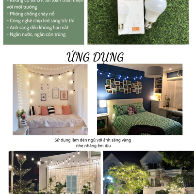 COMBO 3 Bóng đèn LED bulb tròn LEDGOES 3W